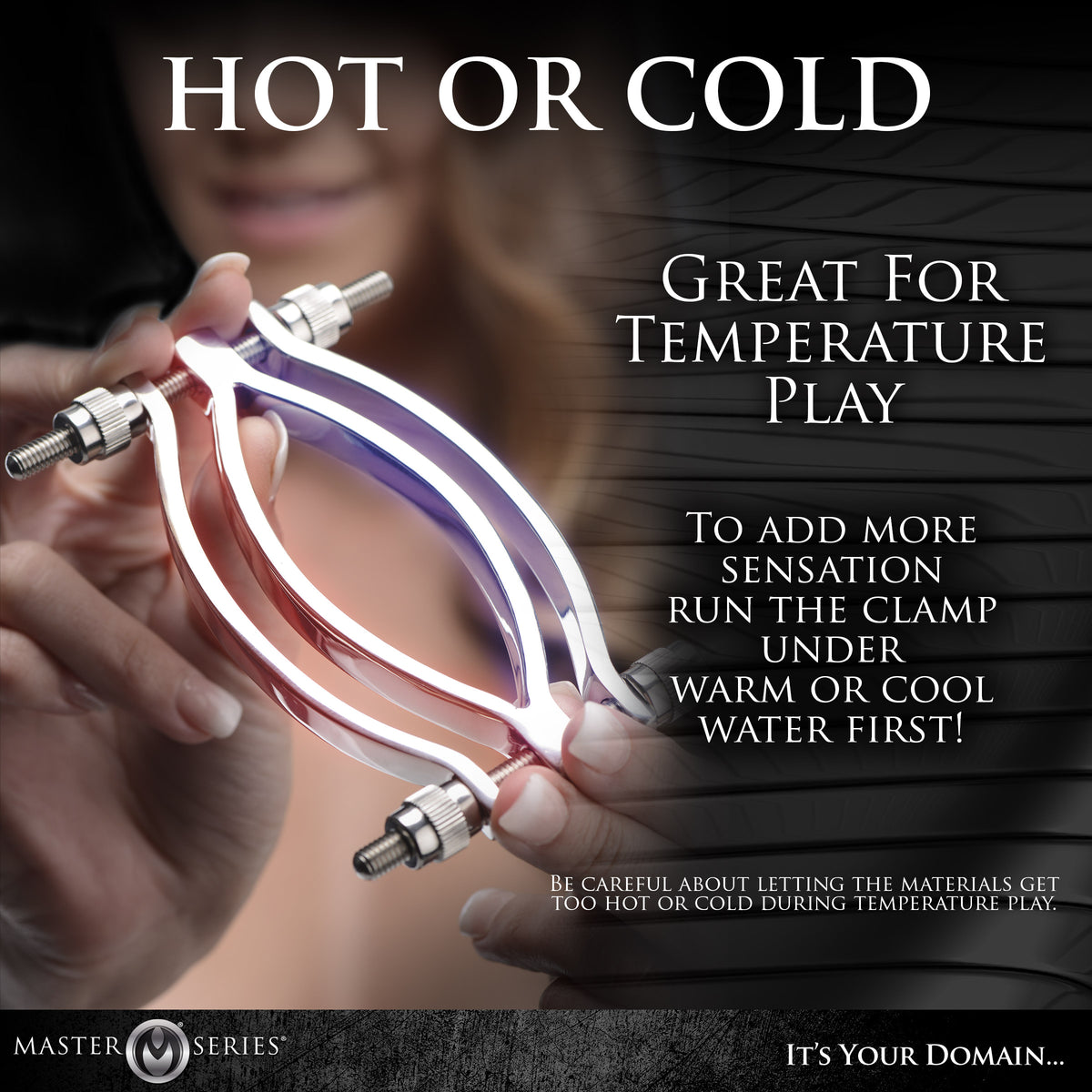 Stainless Steel Adjustable Pussy Clamp – masturbator, Metal (view 6)