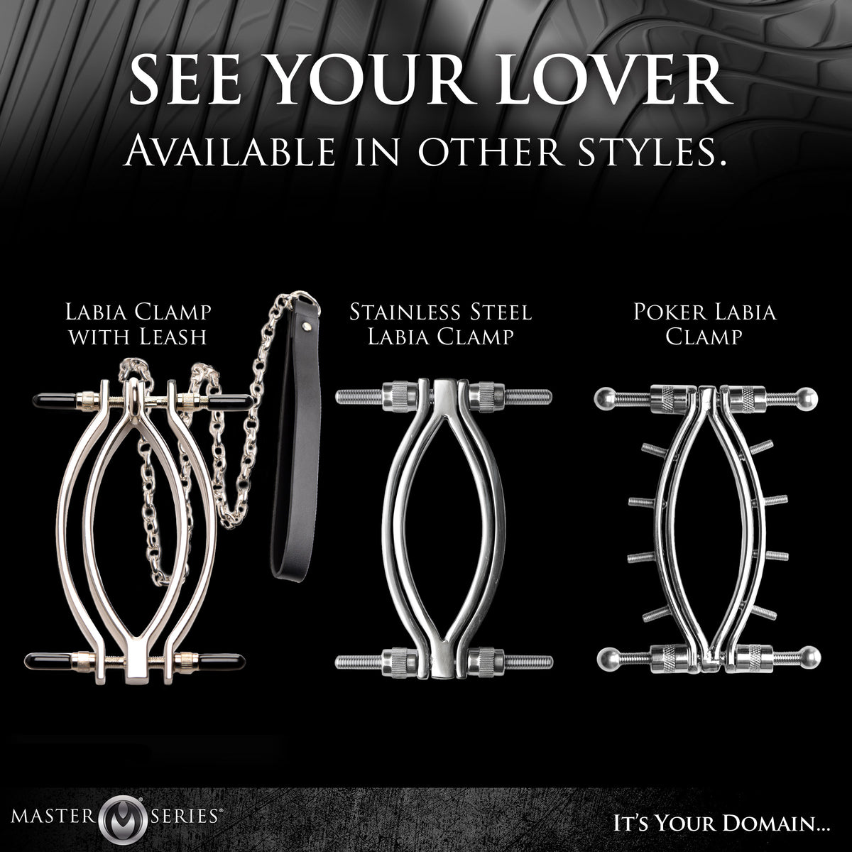 Stainless Steel Adjustable Pussy Clamp – masturbator, Metal (view 8)