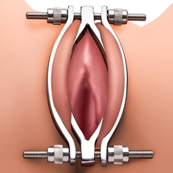 Stainless Steel Adjustable Pussy Clamp – masturbator, Metal