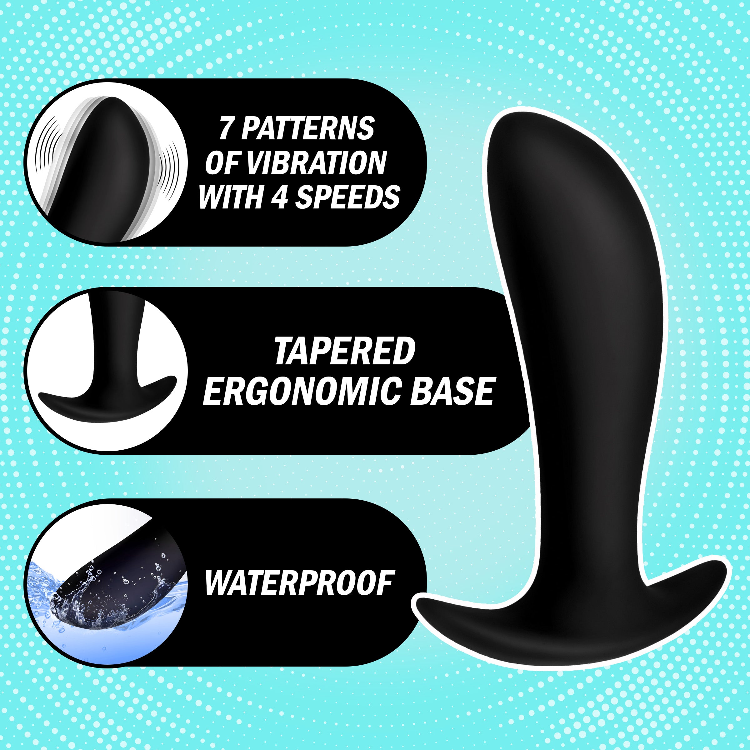 Remote Control Butt Plug - Black