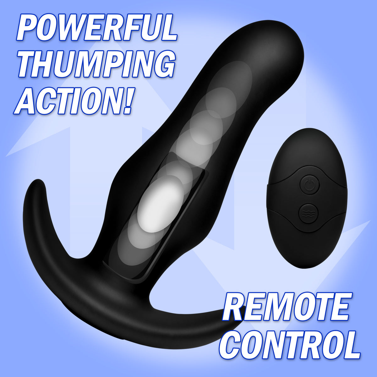 Kinetic Thumping 7X Prostate Anal Plug – prostate massager, Silicone (view 3)