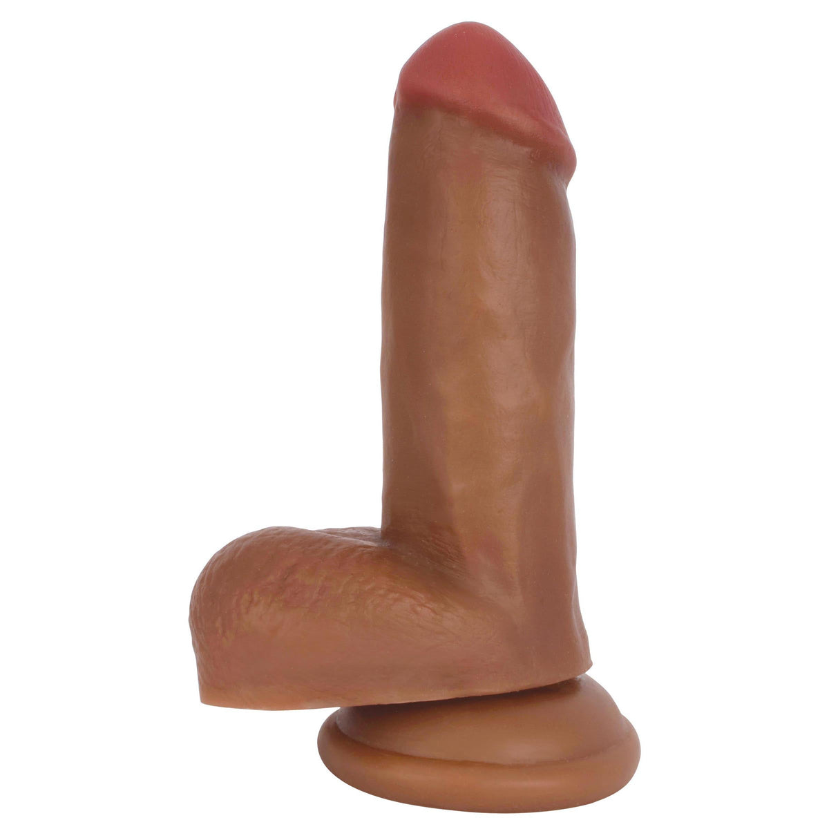 Jock Dark Bareskin Dildo with Balls - 6 Inch, rubber