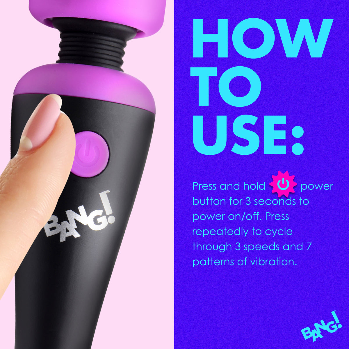 10X Ultra Powerful Silicone Mini Wand - Purple – wand massager, Silicone (view 6)