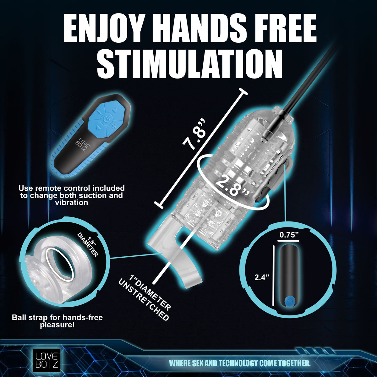 The Milker Pro Edition with Automatic Stroking, Suction and Vibration – masturbator, Silicone (view 4)