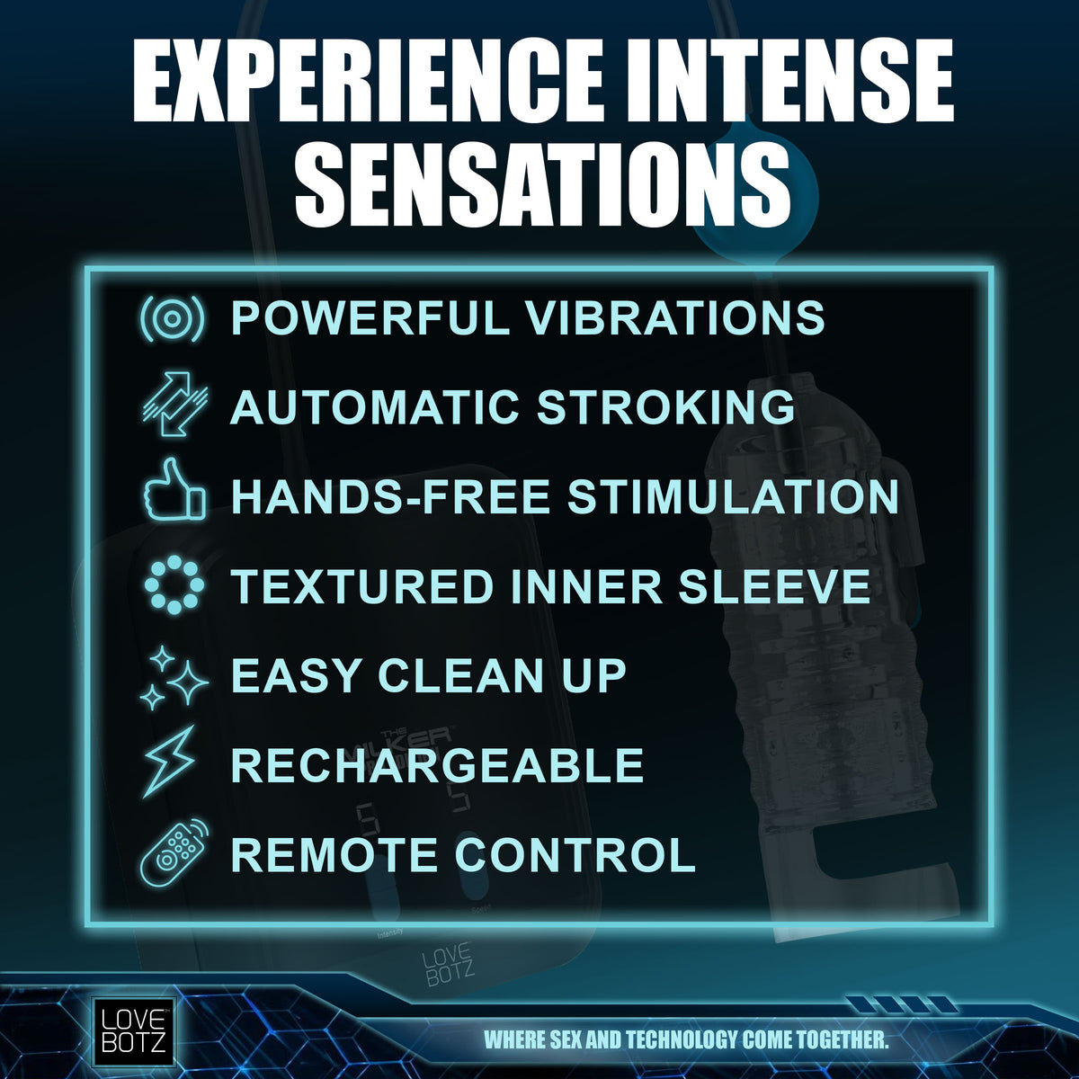 The Milker Pro Edition with Automatic Stroking, Suction and Vibration – masturbator, Silicone (view 5)
