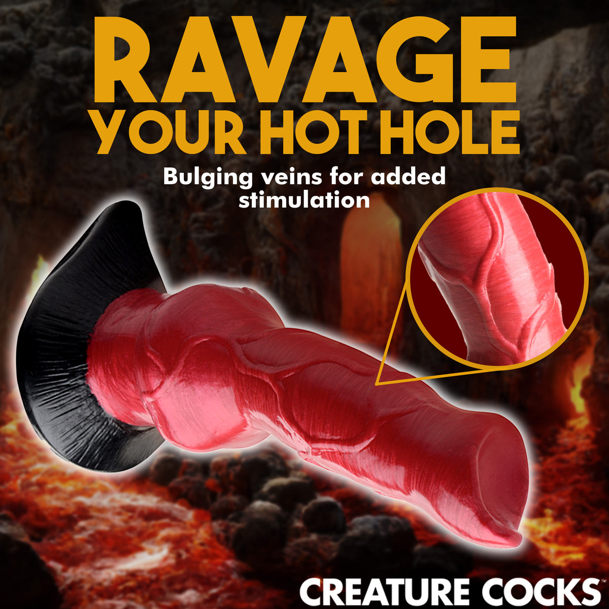 Hell-Hound Canine Penis Silicone Dildo, Silicone (view 6)