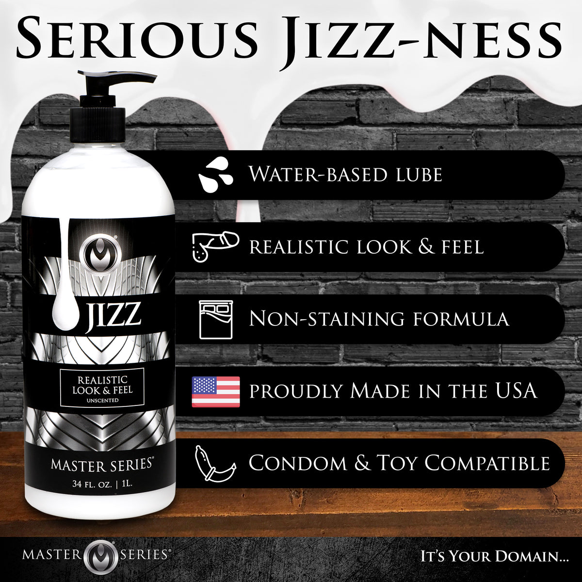 Jizz Unscented Water-Based Lube - 34oz – lubricant (view 3)
