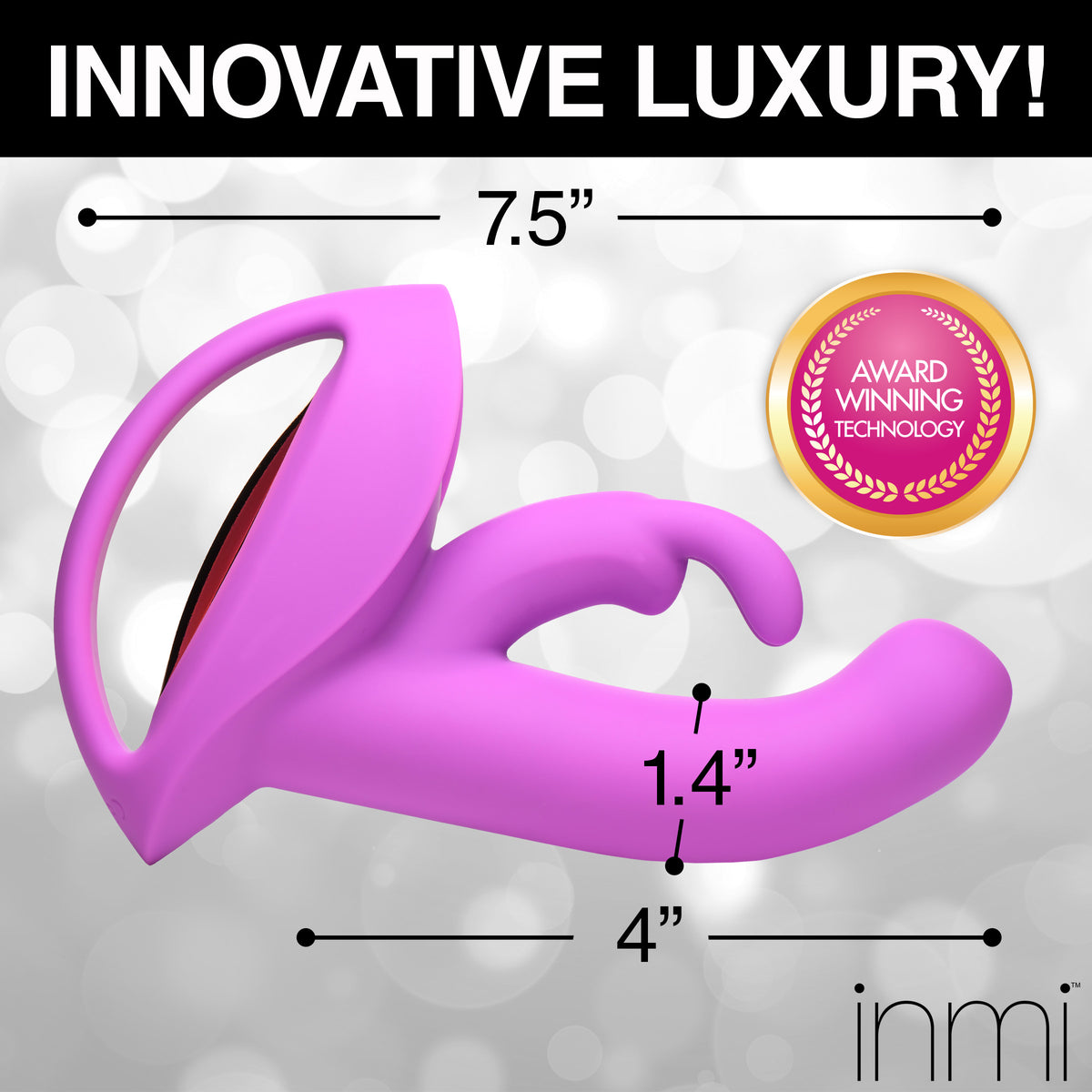 12X Come-Hither Rocker Silicone Vibrator – rabbit vibrator, Silicone (view 3)