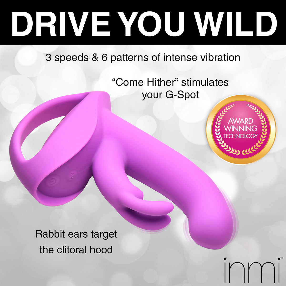 12X Come-Hither Rocker Silicone Vibrator – rabbit vibrator, Silicone (view 5)
