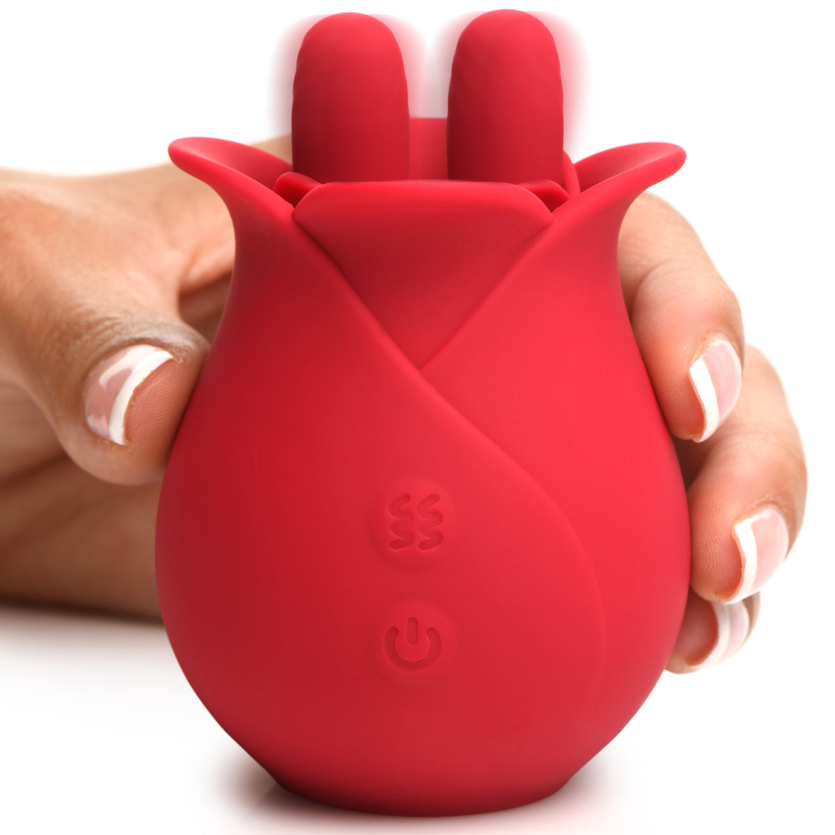 10X Fondle Massaging Rose Silicone Clit Stimulators – clitoral suction toy, Silicone