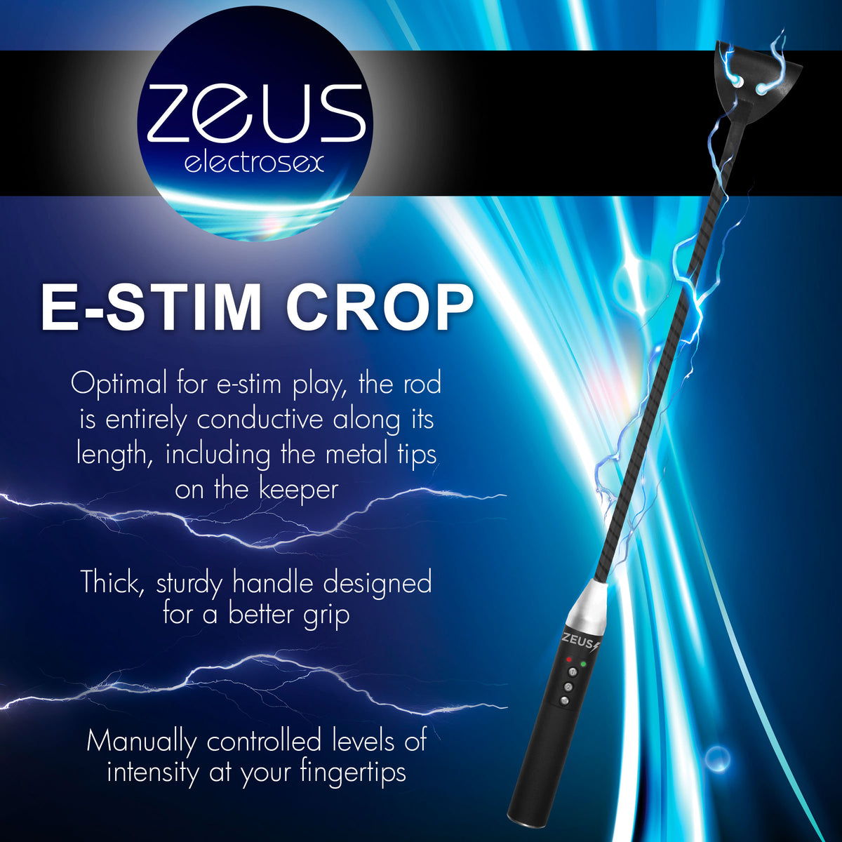 E-stim Crop – electro play, ABS plastic (view 2)