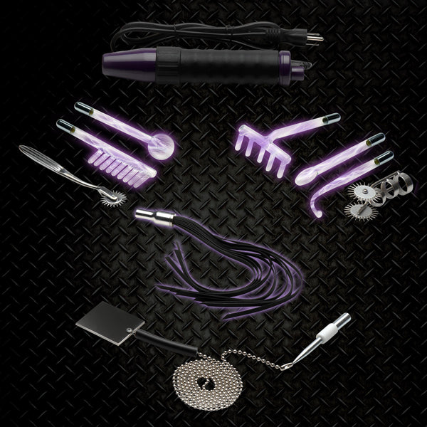 Ultra Neo Violet Wand 10 Piece Set – wand massager, Silicone
