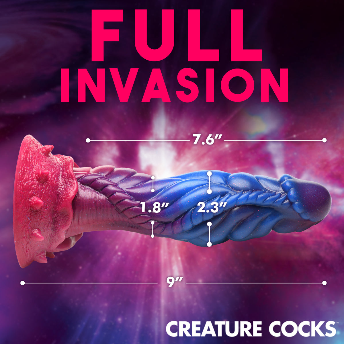 Intruder Alien Silicone Dildo, Silicone (view 4)