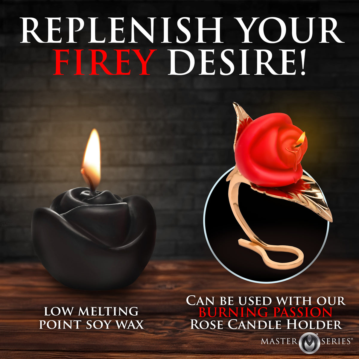 Fire Garden 3pc Rose Candle Set (view 4)