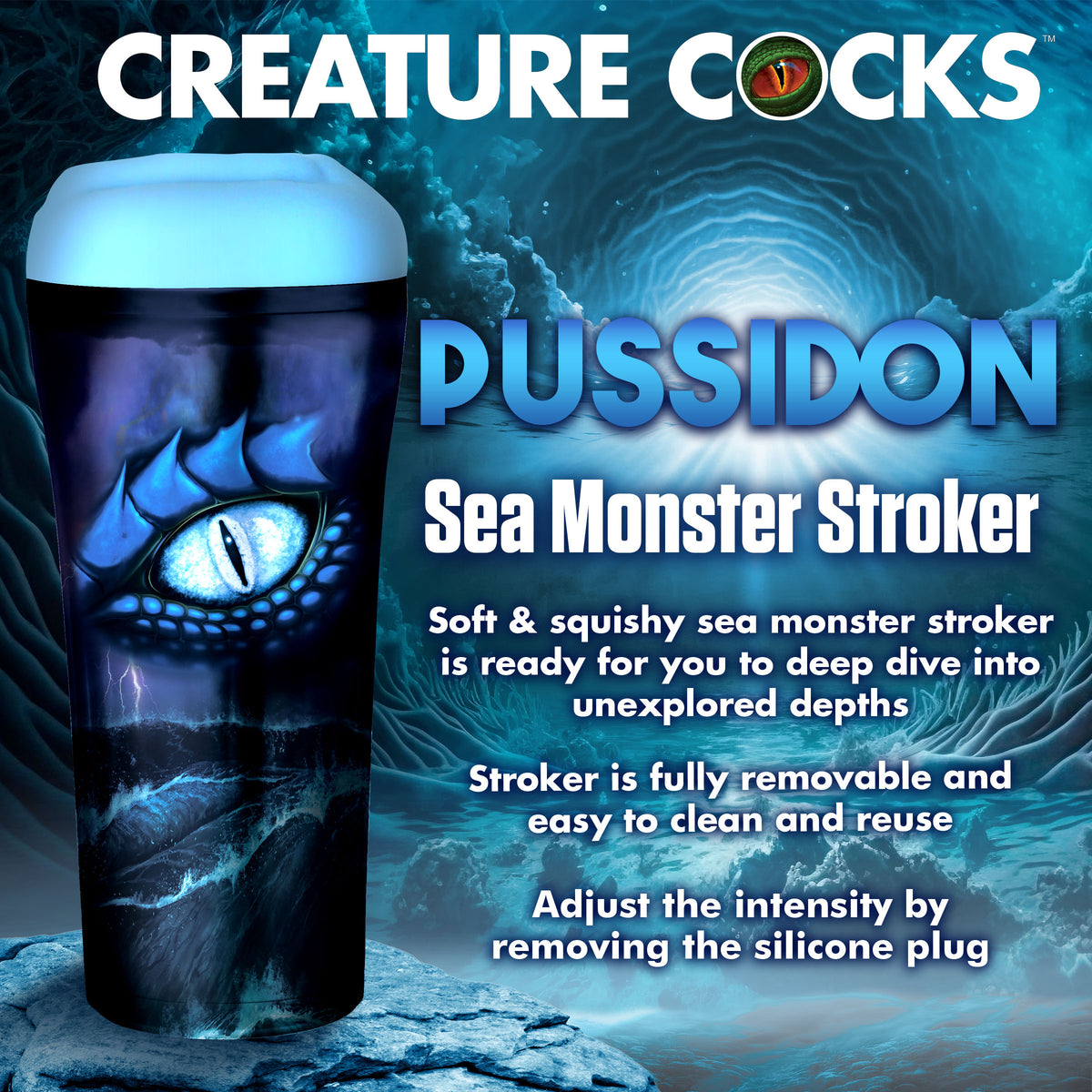 Pussidon Sea Monster Stroker – masturbator, Silicone (view 2)
