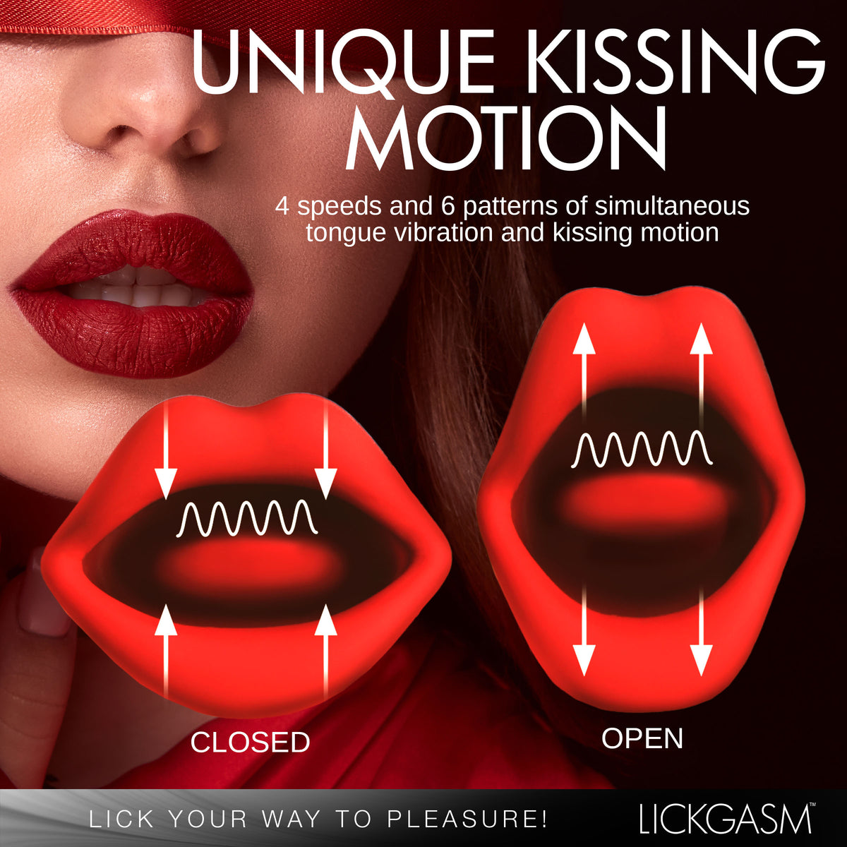 Kiss and Tell Mini Kissing and Vibrating Clitoral Stimulator – clitoral suction toy, Silicone (view 3)
