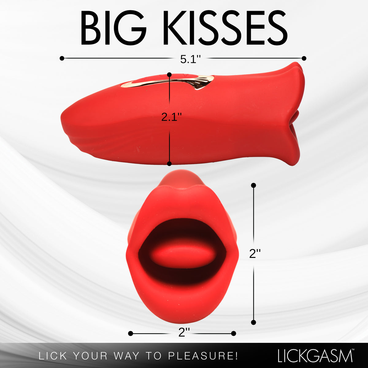Kiss and Tell Mini Kissing and Vibrating Clitoral Stimulator – clitoral suction toy, Silicone (view 4)