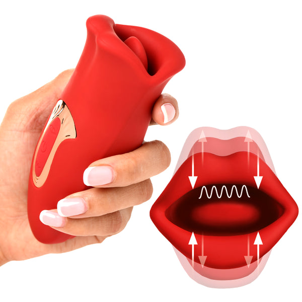 Kiss and Tell Mini Kissing and Vibrating Clitoral Stimulator – clitoral suction toy, Silicone