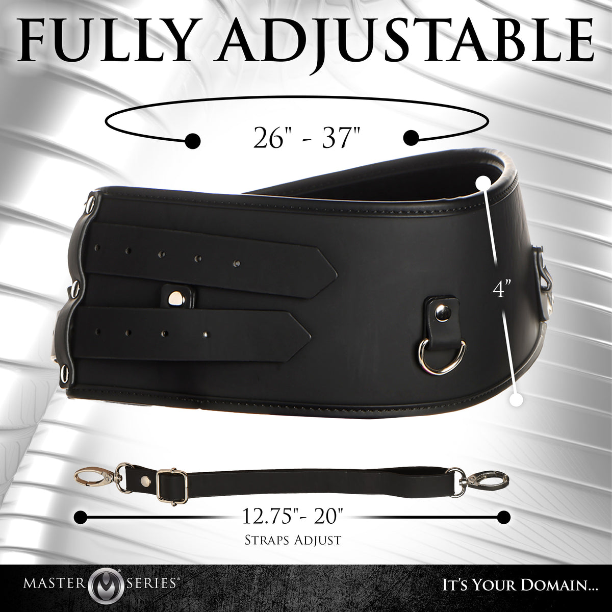 Forced Orgasm Belt with Saddle Straps (view 4)