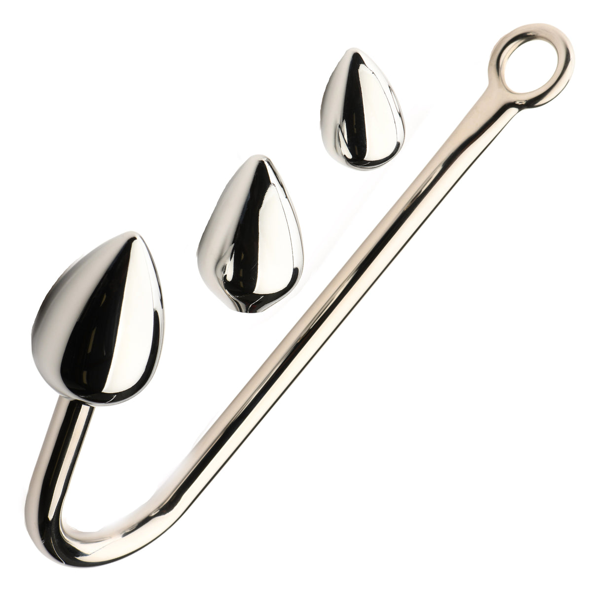 Anal Hook Trainer with 3 Plugs – butt plug, Metal
