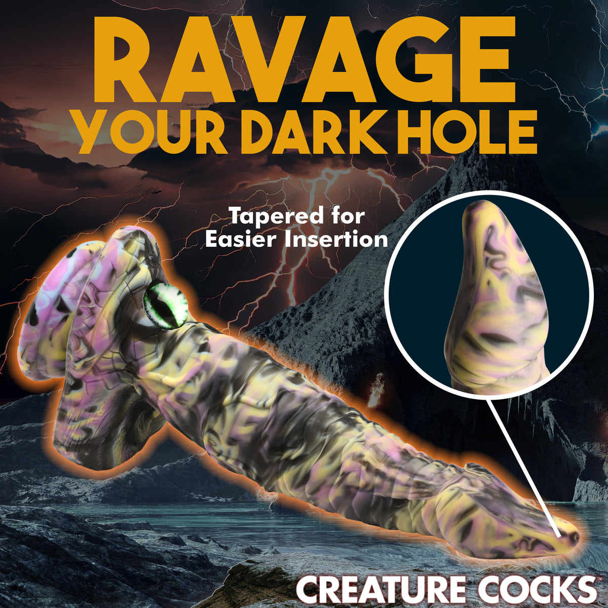Cyclops Monster Silicone Dildo, Silicone (view 6)