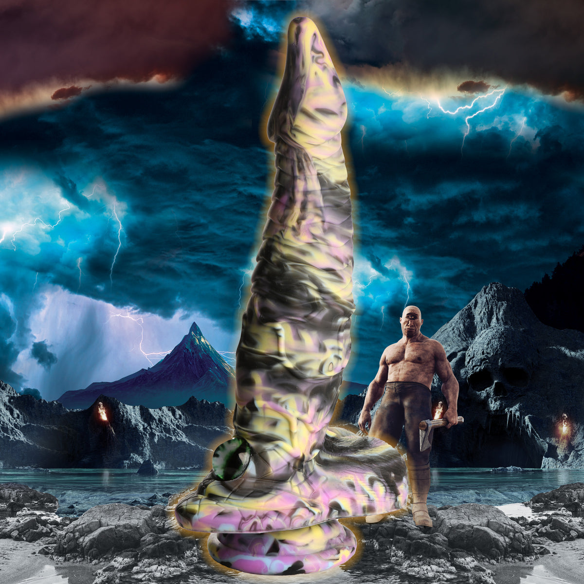 Cyclops Monster Silicone Dildo, Silicone
