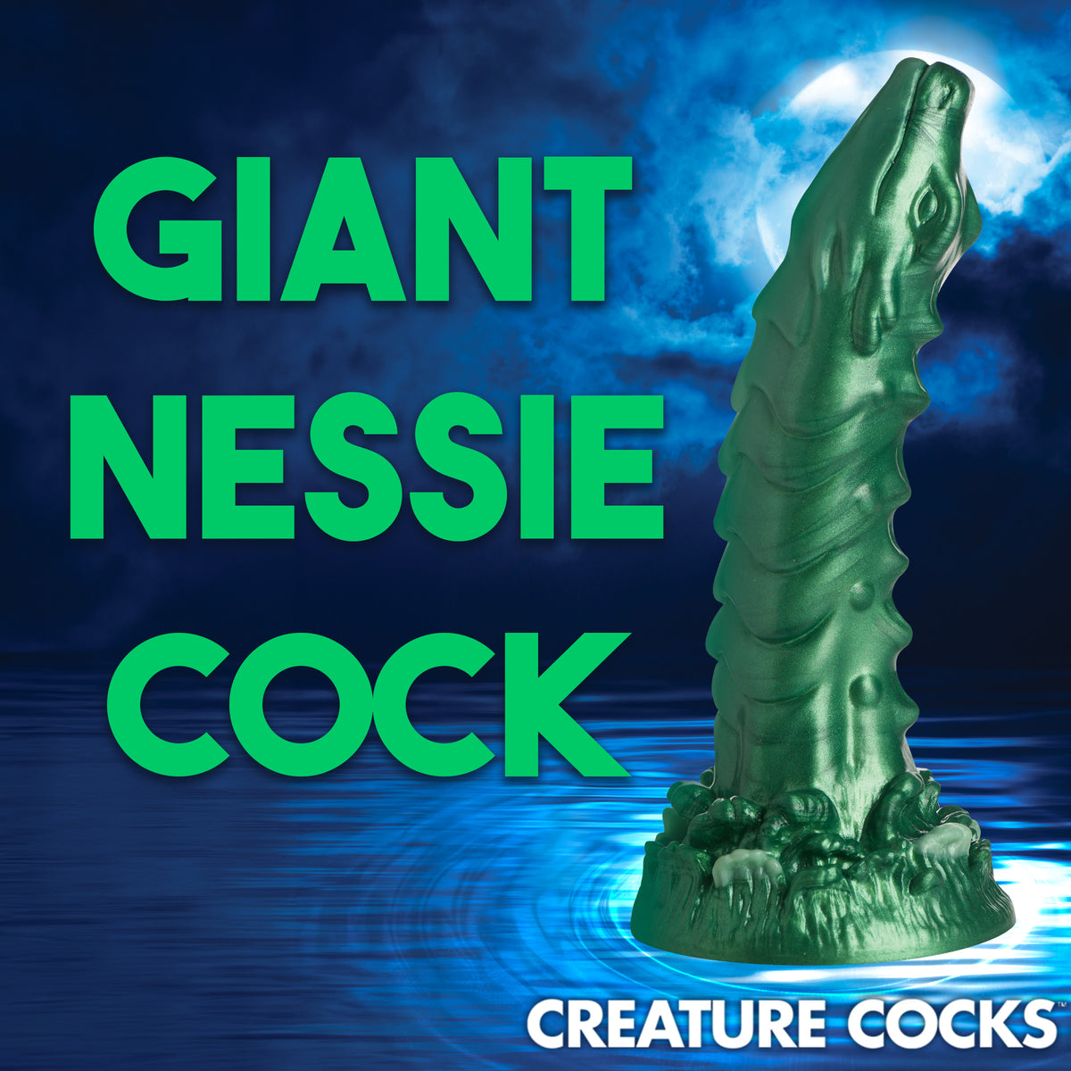 Cockness Monster Lake Creature Silicone Dildo, Silicone (view 4)