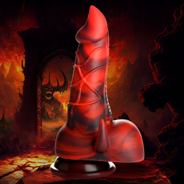 Horny Devil Demon Silicone Dildo, Silicone