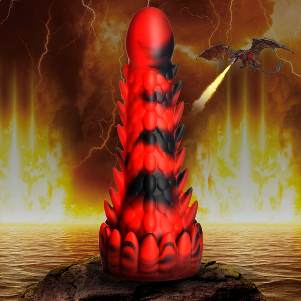 Demon Rising Scaly Dragon Silicone Dildo, Silicone