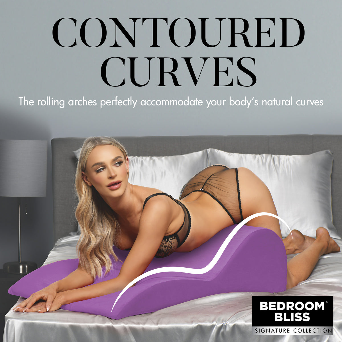 Contoured Love Cushion, Fabric (view 2)