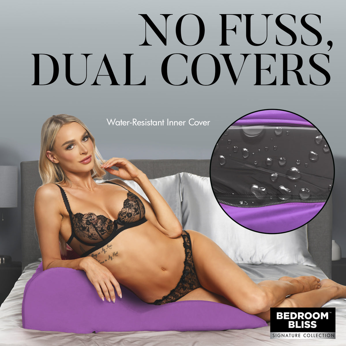 Contoured Love Cushion, Fabric (view 4)
