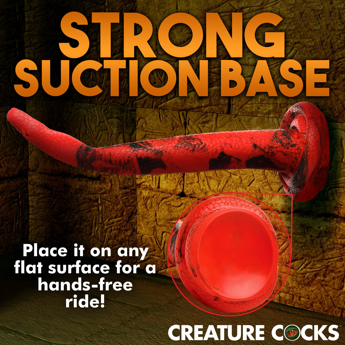 King Cobra Silicone Dildo - 14 Inch, Silicone (view 6)