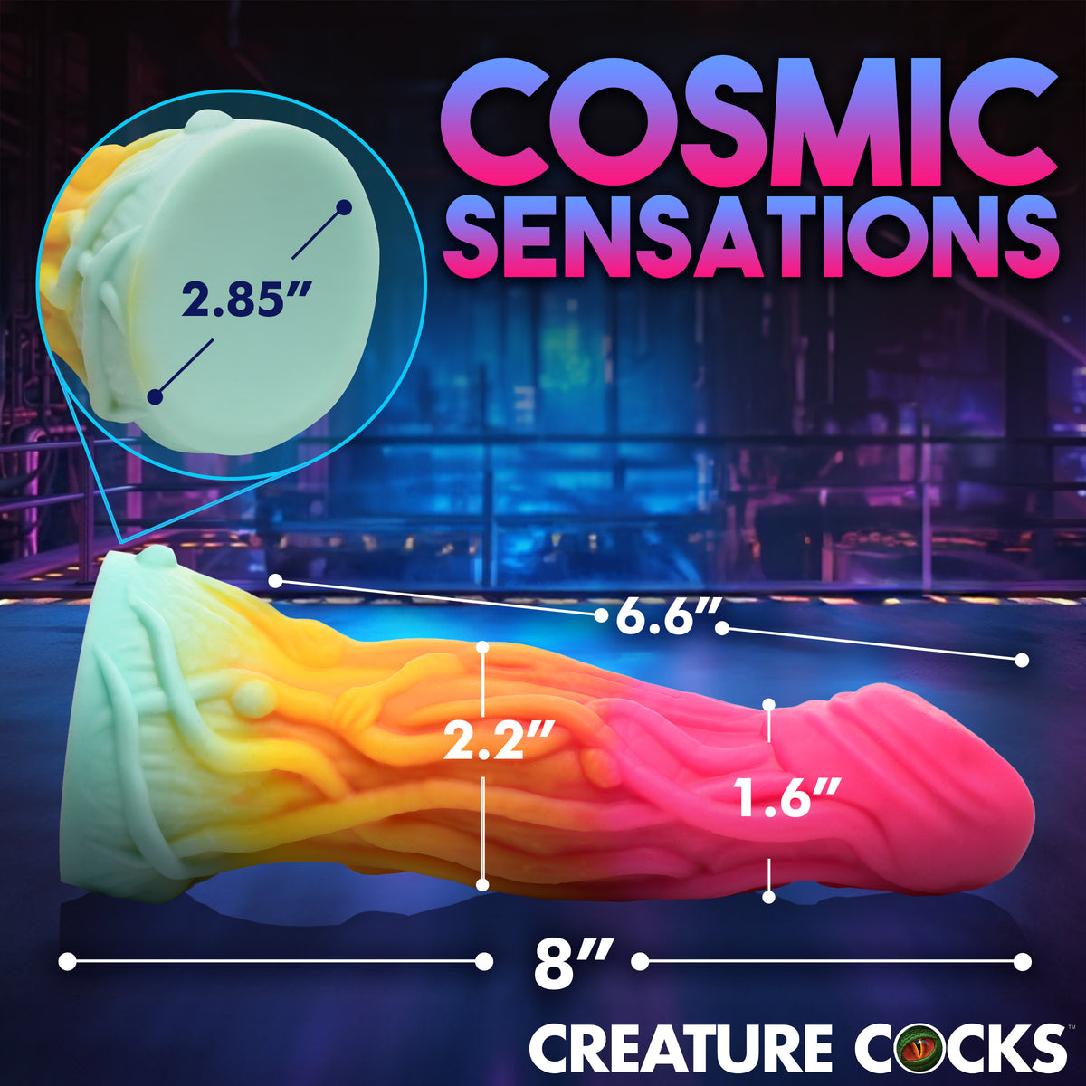 Shape Shifter Alien Silicone Dildo, Silicone (view 4)