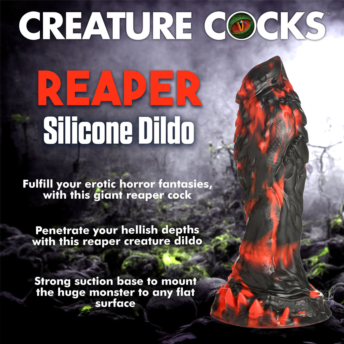 Reaper Silicone Dildo, Silicone (view 2)