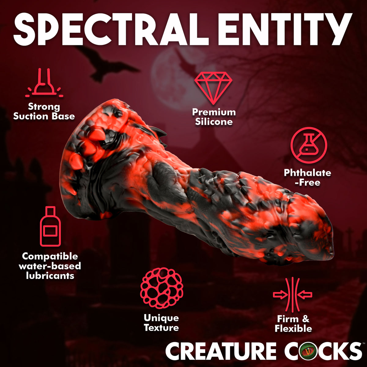 Reaper Silicone Dildo, Silicone (view 4)