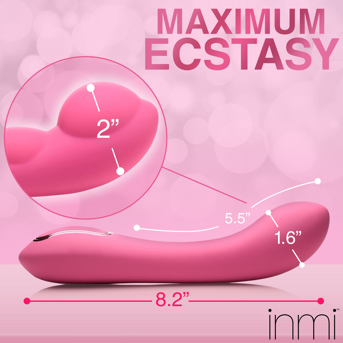 Extreme-G Inflating G-spot Silicone Vibrator, Silicone (view 4)