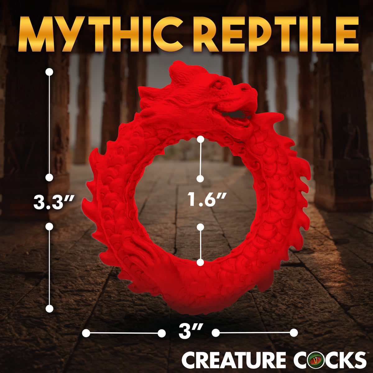 Rise of the Dragon Silicone Cock Ring, Silicone (view 4)