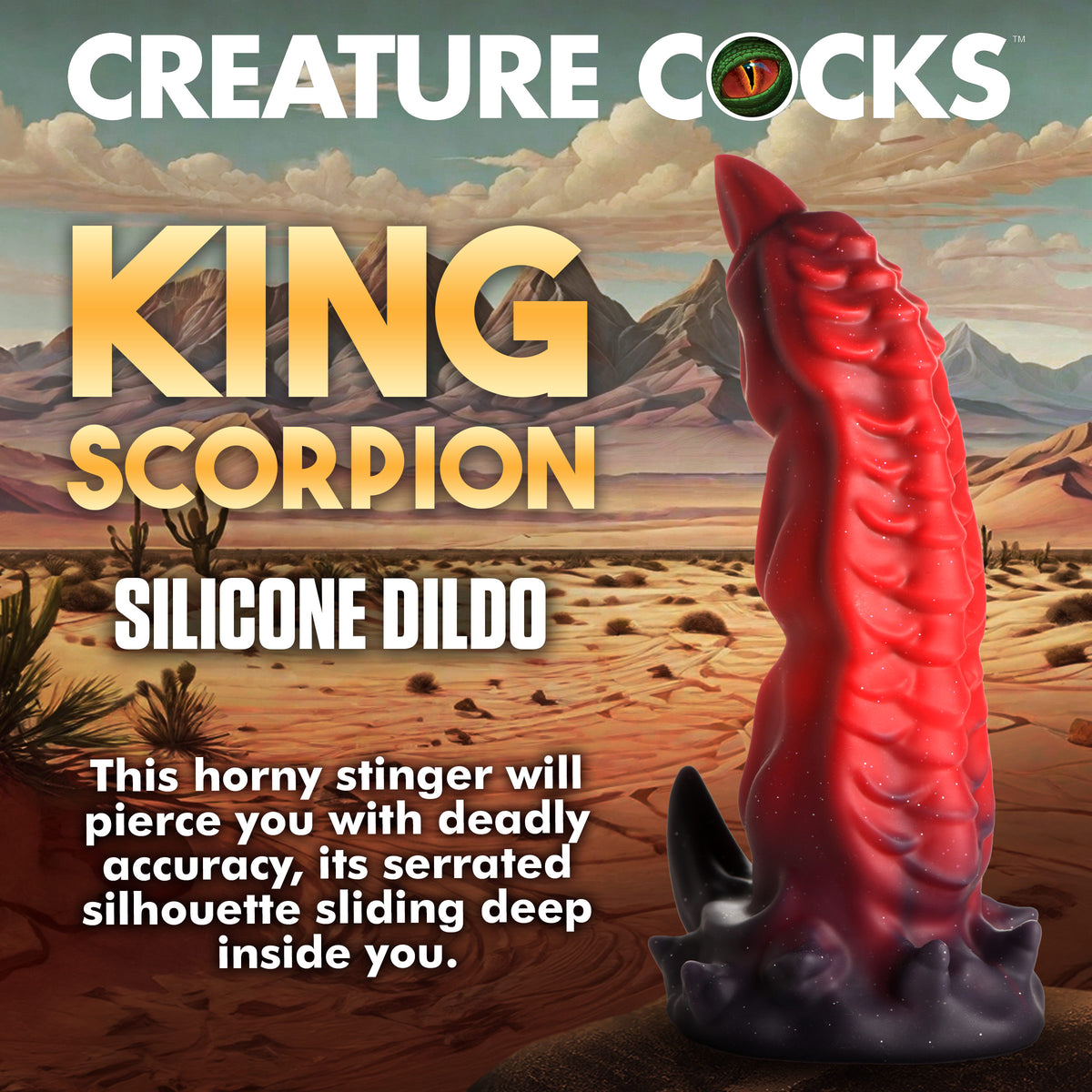 King Scorpion Silicone Dildo, Silicone (view 2)