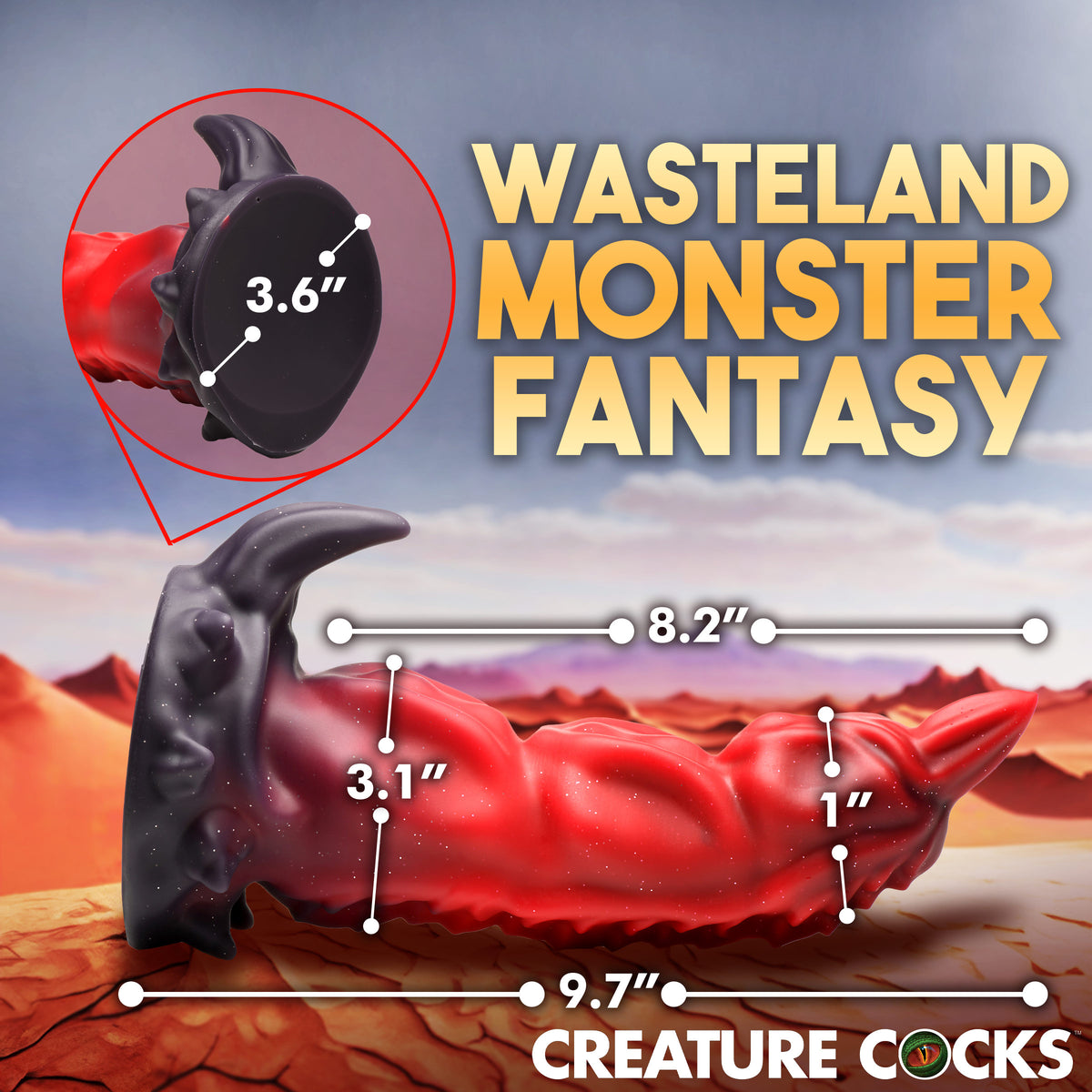 King Scorpion Silicone Dildo, Silicone (view 4)