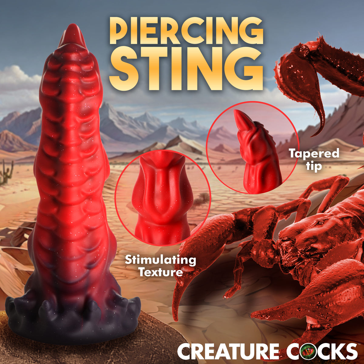 King Scorpion Silicone Dildo, Silicone (view 6)