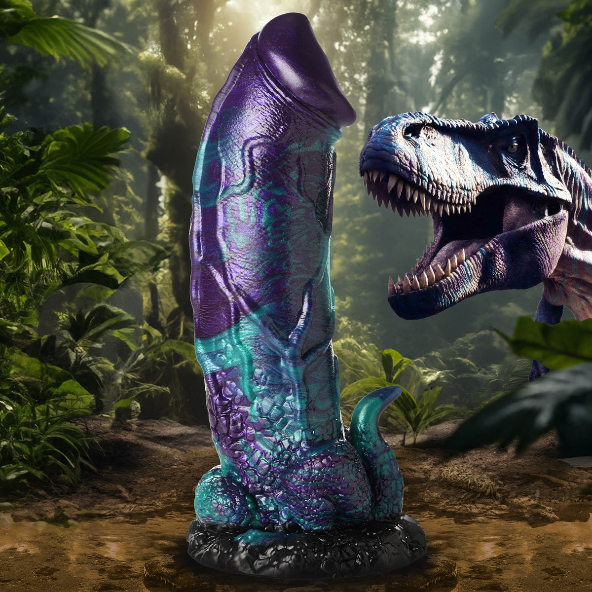 Dino-Dick Silicone Dildo - XL, Silicone