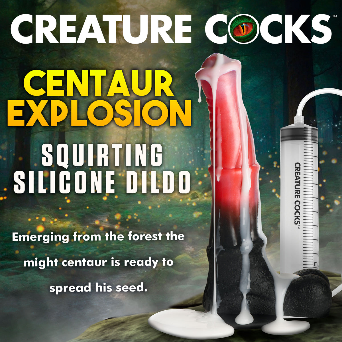 Centaur Explosion Squirting Silicone Dildo, Silicone (view 2)