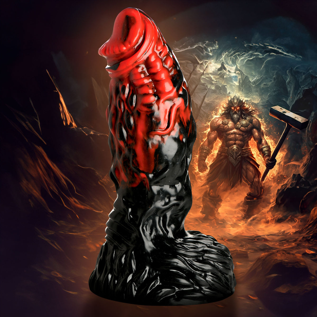 Vulcan Silicone Dildo, Silicone