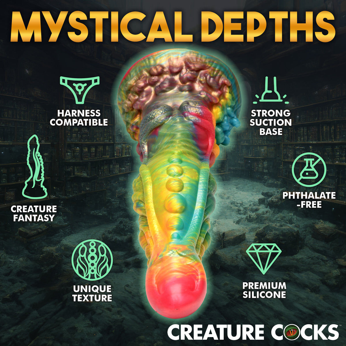 Majestic Merman Silicone Dildo, Silicone (view 5)