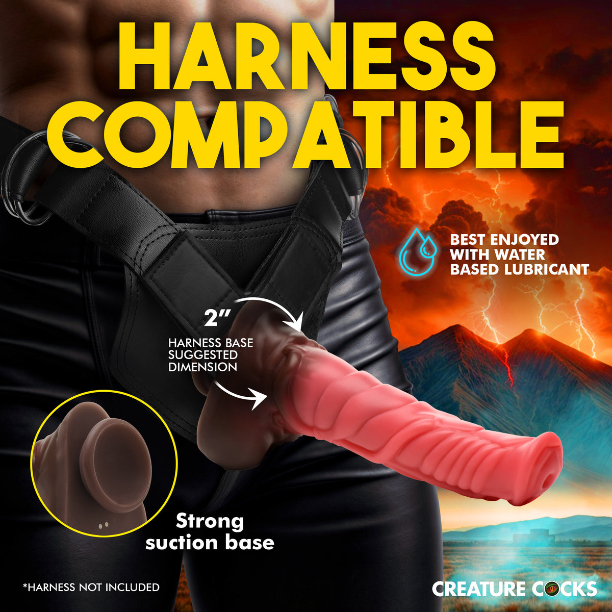 Deluxe Centaur Thrusting &amp; Vibrating Silicone Dildo, Silicone (view 3)