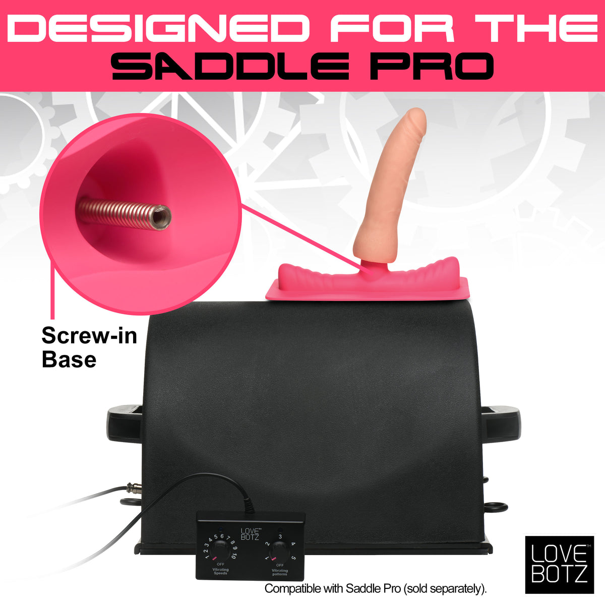 Saddle Adapter with Dildo, Silicone (view 3)
