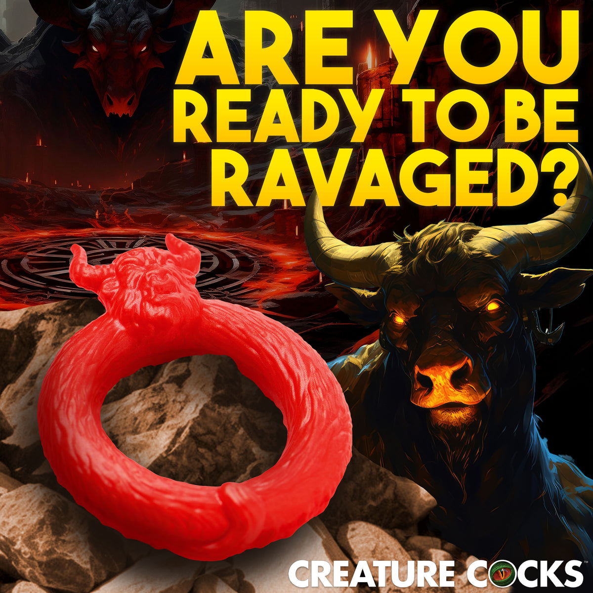 Beast Mode Silicone Cock Ring, Silicone (view 3)