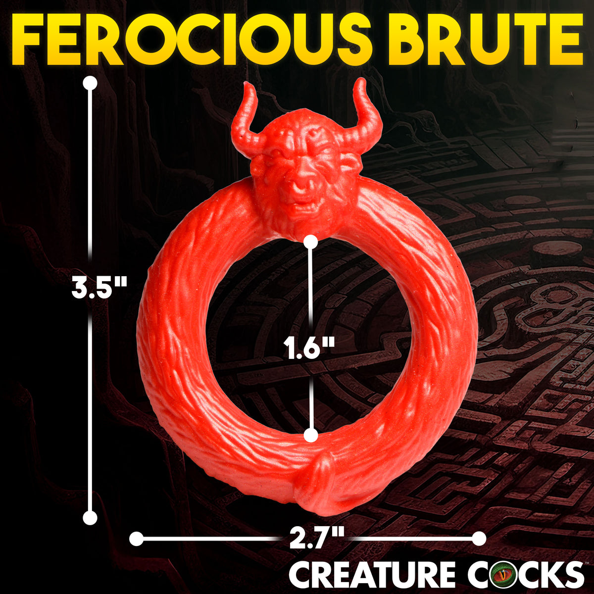 Beast Mode Silicone Cock Ring, Silicone (view 4)
