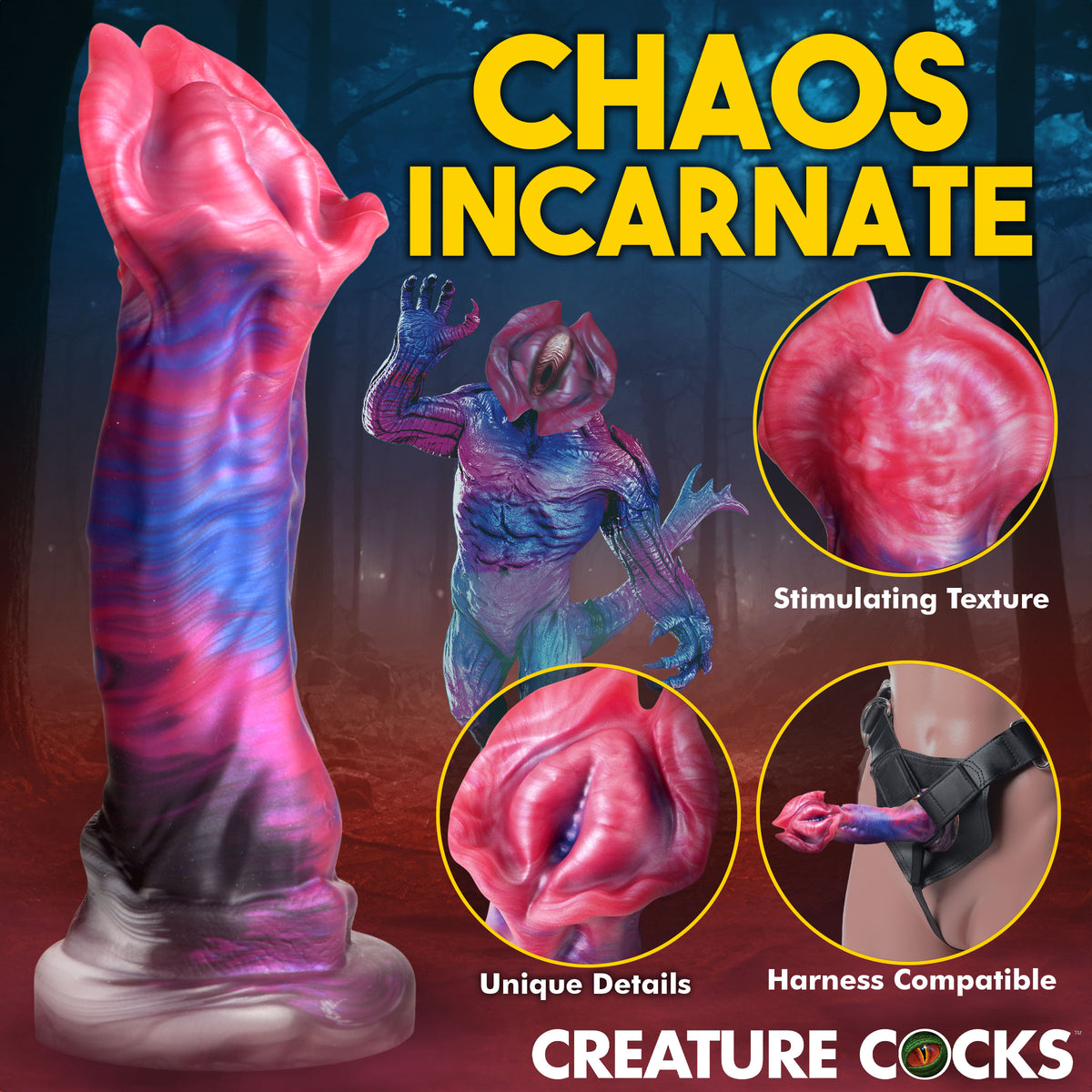 Demogorgon Silicone Dildo, Silicone (view 6)