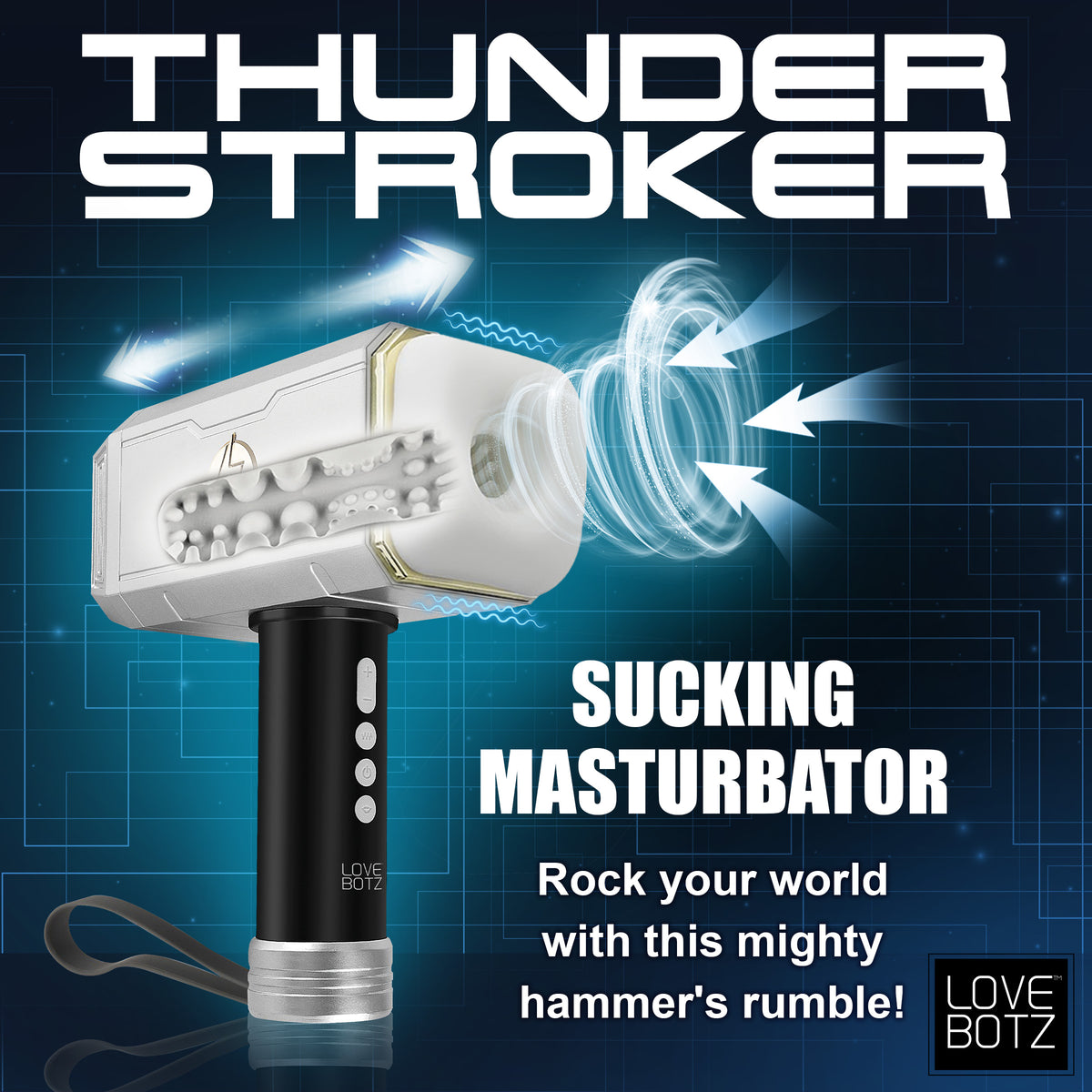 Thunder Stroker Sucking Masturbator, Silicone (view 2)